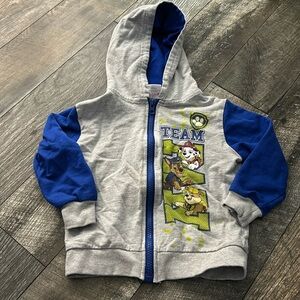 2/$10 3t paw patrol team  zipup hoodie rubble chase Marshall  nick jr
